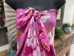 Bali Beach Mumu Sarong - Balinese Sarong Dress - Tie Up Tube Sarong S-XL