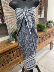 Bali Beach Mumu Sarong - Balinese Sarong Dress - Tie Up Tube Sarong S-XL