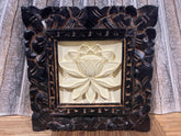 NEW Balinese Hand Crafted Tropical Wall Panel w/Bali Carved Frame - STUNNING!! S