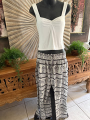 Ladies Bali Beach / Shirred Waist Bali Capri Pants SO COMFY Suit Maternity XXXL