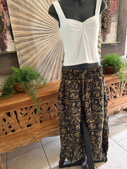 Ladies Bali Beach / Shirred Waist Bali Capri Pants SO COMFY Suit Maternity XXXL