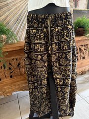 Ladies Bali Beach / Shirred Waist Bali Capri Pants SO COMFY Suit Maternity XXXL
