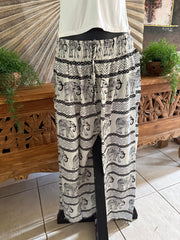 Ladies Bali Beach / Shirred Waist Bali Capri Pants SO COMFY Suit Maternity XXXL