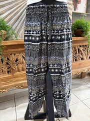 Ladies Bali Beach / Shirred Waist Bali Capri Pants - SO COMFY Suit Maternity XL
