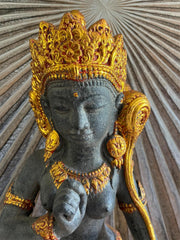 Balinese Cast Concrete Dewi Sri Statue - Bali Dewi Statue - Bali Hindu Goddess