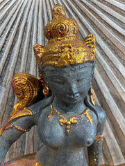 Balinese Cast Concrete Dewi Sri Statue - Bali Dewi Statue - Bali Hindu Goddess