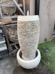 NEW Balinese Terrazzo / Pebble Pot Style Water Feature - Bali Water Feature