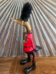 NEW Balinese Hand Carved Wooden M Royal Guard Duck - Bali Bamboo Rice Paddy Duck