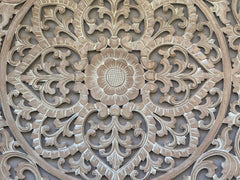 New Balinese Carved Mandala Panel - Bali Wall Art - Mandala Wall Art 180x100cm