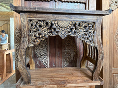 Beautifully Hand Carved & Crafted TEAK WOOD BALINESE Console Table
