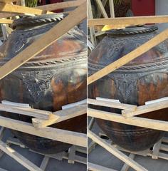 Balinese Hand Crafted Traditional Glazed Pot - Bali Feature Pot 120cm