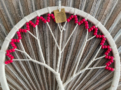 Balinese Handmade Tree of Life Dream Catcher - Macrame Tree of Life Wall Art