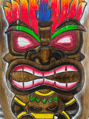 NEW Hand Crafted TIKI BAR Surfboard Shape Sign - Tropical Island Bali Bar Sign