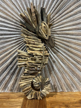 NEW Bali Handmade Driftwood Seahorse Wall Decor 85cm - Bali Driftwood Wall Art