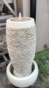NEW Balinese Terrazzo / Pebble Pot Style Water Feature - Bali Water Feature