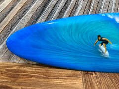 Bali Handmade Air Brushed Surfboard Wall Decor 80cm - Bali Surfer Surfboard Art