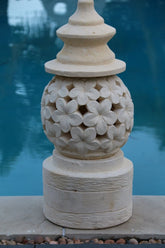 Balinese Hand Crafted Frangipani Ball Lantern - Bali Frangipani Garden Lantern