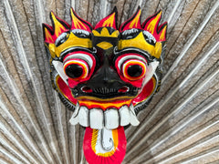 NEW Balinese Hand Crafted Barong Mask - Bali Barong Mask Wall Art - Bali Art