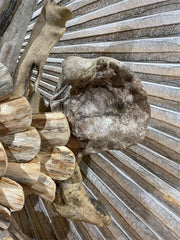 Bali Handmade Driftwood Fish on Stand - Bali Driftwood Art - Driftwood Fish