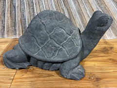 Balinese Cast Concrete Turtle Statue - Bali Turtle Statue - Small Turtle Statue