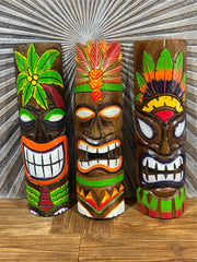 NEW Balinese Hand Crafted Tiki Bar / Polynesian TIKI MASK / TOTEM 50cm