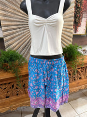 Ladies Bali Beach / Shirred Waist Bali Shorts SO COMFY XXL - Ladies Bali Shorts