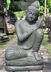 NEW Hand Carved Quality Greenstone Balinese Buddha Statue - Bali Buddha Resting