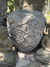 Balinese Master Carved Paras Pot - Unique High Quality Bali FEATURE POT 50x50cm