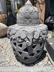 NEW Balinese Master Carved Lantern - Unique Balinese Feature Garden Lantern
