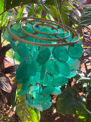 NEW Capiz Shell Mobile or Wind Chime or Pendant Light Shade STUNNING!! 30x90cm