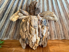 NEW Bali Handmade Driftwood Turtle Wall Decor 30cm - Bali Nautical Wall Art
