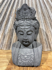 Balinese Cast Concrete Kwan Im Statue - Bali Guanin Statue - Kwan Yin Statue