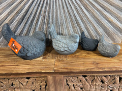 NEW Balinese Cast Concrete Bird Statue - Bali Bird Statue - LARGE Bali Bird