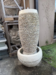 NEW Balinese Terrazzo / Pebble Pot Style Water Feature - Bali Water Feature