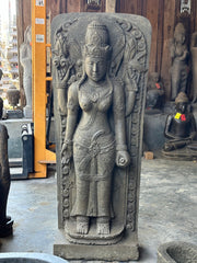 Quality Greenstone Balinese Dewi Relief Style Statue 1.5m - Balinese Statue