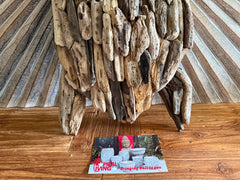 NEW Bali Handmade Driftwood Turtle Wall Decor 85cm - Bali Driftwood Wall Art