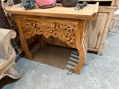 Beautifully Hand Carved & Crafted TEAK WOOD BALINESE Console Table