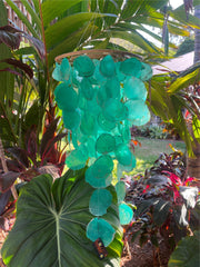 NEW Capiz Shell Mobile or Wind Chime or Pendant Light Shade STUNNING!! 30x90cm