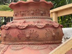 LARGE Traditional Balinese Pot - Bali Feature Pot 120cm - Balinese Garden Pot