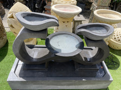 NEW Balinese W Wave Water Feature - Large Bali Water Feature - GREAT Sound!!