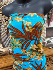 Bali Beach Sarong - Tropical Style Sarong - Bikini Cover Up - Bali Sarong Blue