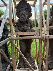Hand Carved Traditional Balinese Dewi Statue / Water Feature - Bali Paras Statue