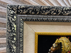 Quality Framed Balinese Barong Painting - Traditional Bali Painting