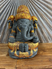 NEW Balinese Cast Ganesha Statue - Stunning Bali Ganesh 37cm - 3 Colours Avail