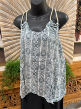 Ladies Cotton Bali Top / One Size / Balinese Summer Casual Top Racer Back Straps