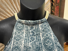 Ladies Cotton Bali Top / One Size / Balinese Summer Casual Top Racer Back Straps