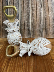 Bali Carved Pineapple Bottle Opener - Tropical Balinese Pineapple Bottle Opener