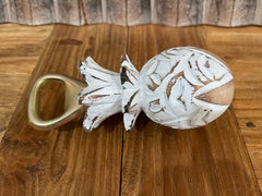 Bali Carved Pineapple Bottle Opener - Tropical Balinese Pineapple Bottle Opener