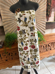 Balinese Batik Sarong - Balinese Authentic Cotton Batik Sarong ASST COLOURS