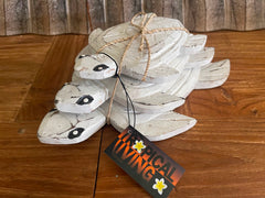 NEW Balinese Hand Crafted Set 3 Turtles - Bali Wood Turtle Wall Art - Bali Turtl